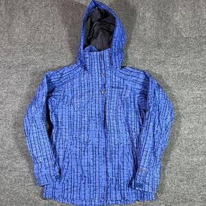 Columbia Jacket Womens Small Blue Omni-Tech Interchange Waterproof Hooded